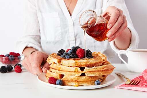 Sourdough Starter Protein Waffles